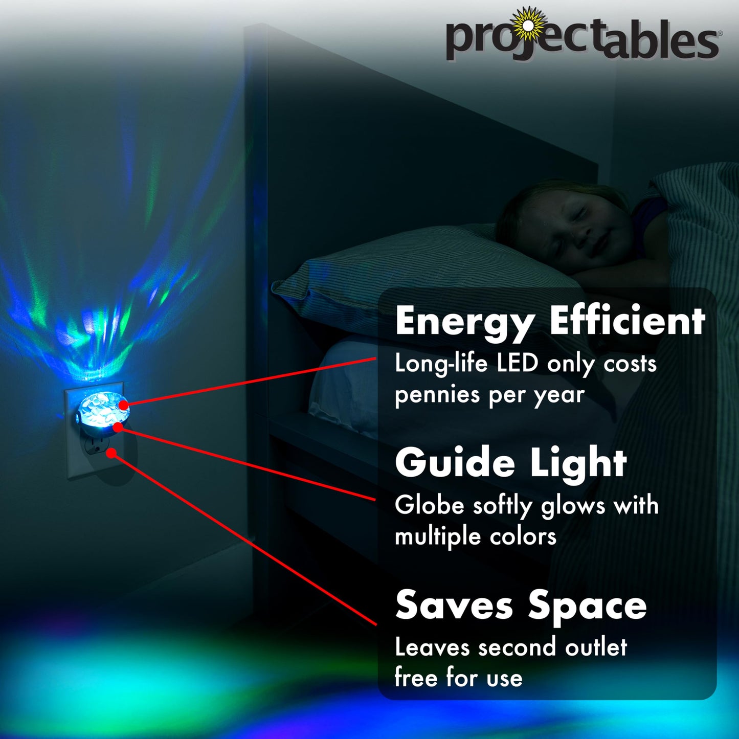 Energizer Night Light, Color Changing, Nightlight for Bedroom, Bathroom, Nursery, Hallway, Kitchen,White Base, 81567