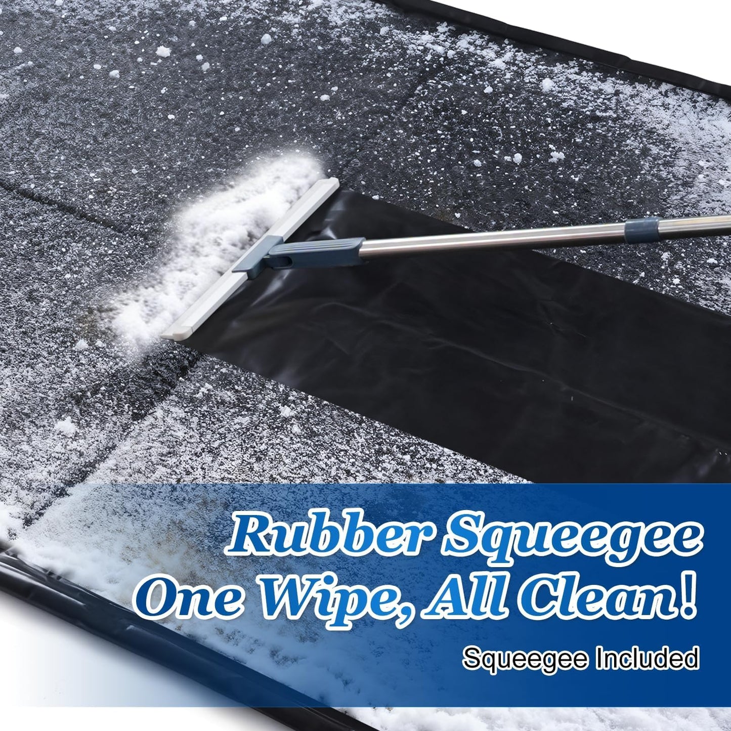 HolaDream Non-Slip Garage Floor Mat(7'X9'), Upgraded PVC Containment Mat with a Rubber Wiper and Stay Put Corners - Heavy Duty Waterproof Protection from Snow, Rain and Mud for Cars, SUV, Trucks
