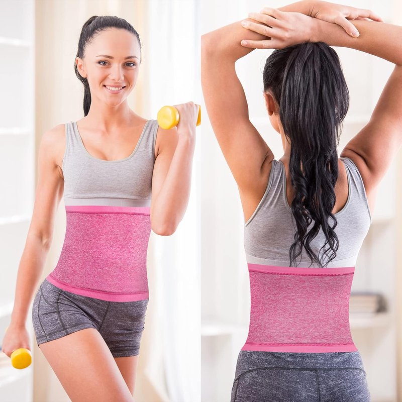 Waist Trimmer Sweat Waist Trainer Wrap for Women - Ideal for Bodybuilding & Fitness