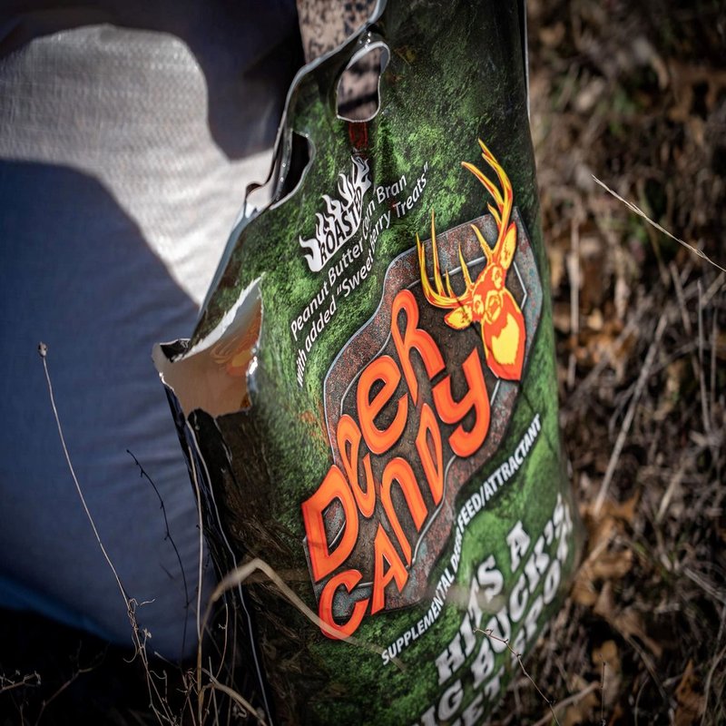 BOSS Buck Deer Candy | Strong Aroma Supplemental Deer Feed with Peanut Butter Corn Bran and Sweet Berry Treats for Hunting - 40lbs (18.14kg)