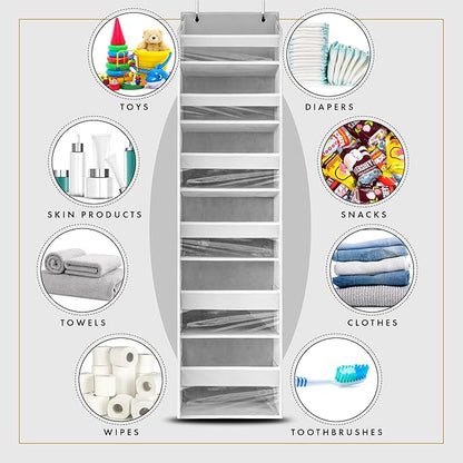 HOMELUX THEORY UPGRADED 6 Tiers Over The Door Organizer Hanging
