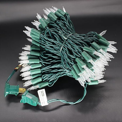 150 LED Warm White Christmas Lights on Green Wire, 50 Feet Xmas Tree Lights, UL Certified for Outdoor Indoor