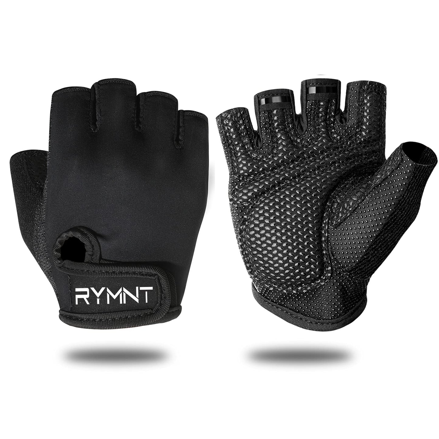 ZEROFIRE Workout Gloves for Women Men - Weight Lifting Gloves with Full Palm Protection & Extra Grip for Women Gym, Weightlifting, Weight Lift, Rowing, Exercise, Sport, Cycling.Black-Large
