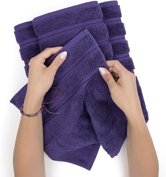 American Soft Linen Premium 3 Piece Towel Set, 1 Bath Towel 1 Hand Towel 1