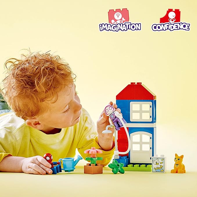 LEGO DUPLO Marvel Spider-Man’s House 10995 Spiderman Toy for Toddlers Boys and Girls Spidey and His Amazing Friends Super Hero Set