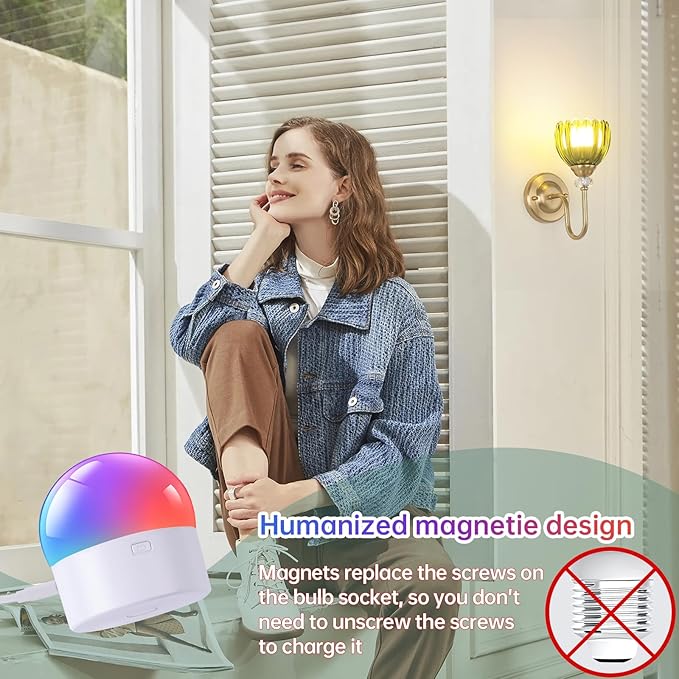 Set of 2 Vintage Battery Operated Wall Sconce, Rechargeable Wall Lamp with 5000mAh Battery & Remote Control, Dimmable Wall Lights with Tulip Shade for Bedroom Bathroom Living Room, (Tulip Green Up)