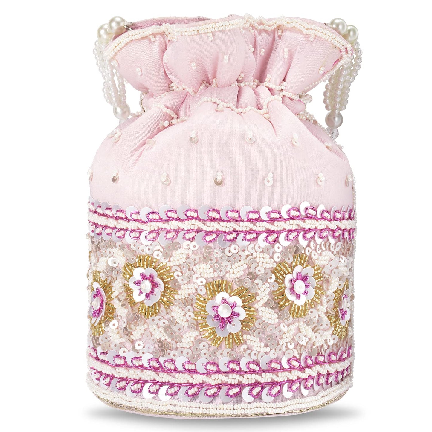 Aheli Indian Potli Bags Gift for Women Evening Bag Clutch Ethnic Bride Purse with Drawstring Mothers Day Gifts for Mom