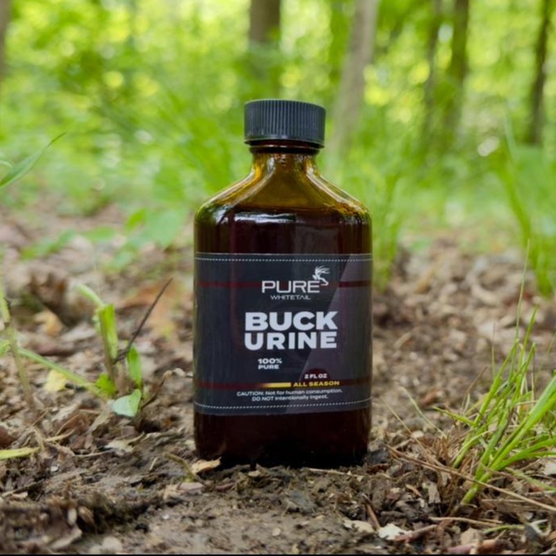 Pure Whitetail Buck Urine – Fresh Mock Scrape Scent – Natural Deer Urine and All-Season Buck Scent – Mock Scrape Dripper Refill – Compatible with Hemp Ropes (2 oz Bottle)