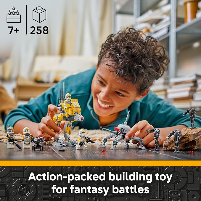 LEGO Star Wars Epic Battle Set Co-Pack - Pretend Play Building Toy for Boys &amp Girls Ages 7+ - Includes 13 Droid Figures 6 Minifigures &amp Bonus Gift - Gift for Birthdays - 66808