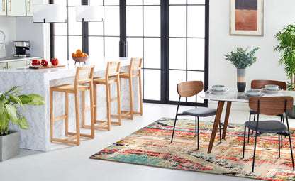 SAFAVIEH Monaco Collection Area Rug - 10' x 14', Multi, Boho Chic Tribal Distressed Design, Non-Shedding & Easy Care, Ideal for High Traffic Areas in Living Room, Bedroom (MNC222F)