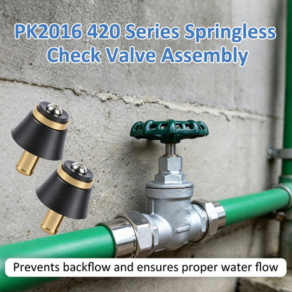 (2 Pack) PK2016 420 Series Springless Check Valve Assembly,For Arrowhead Frost-Proof Wall Hydrants,Stem Assembly Replacement Parts