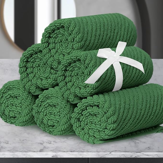 VOOVA & MOVAS Green Washcloths, Wash Cloths