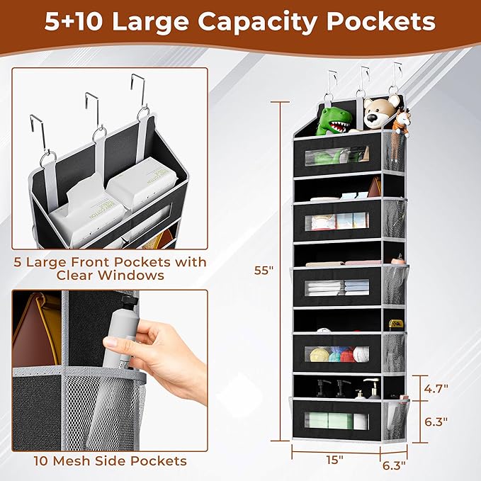 5-Tier Over The Door Storage Organizer