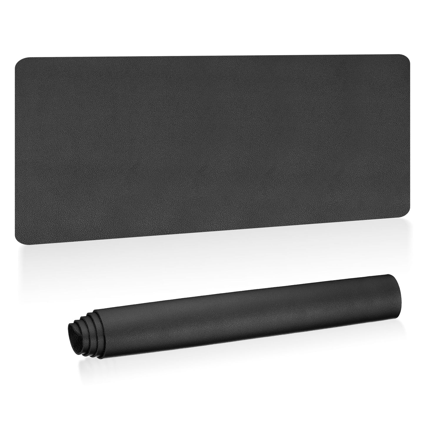 PATIKIL Large Desk Mat, 48"x17" Non-Slip Waterproof PU Leather Desk Pad, Dual Sided Desktop Protector Cover for Office Home Work Study, Black