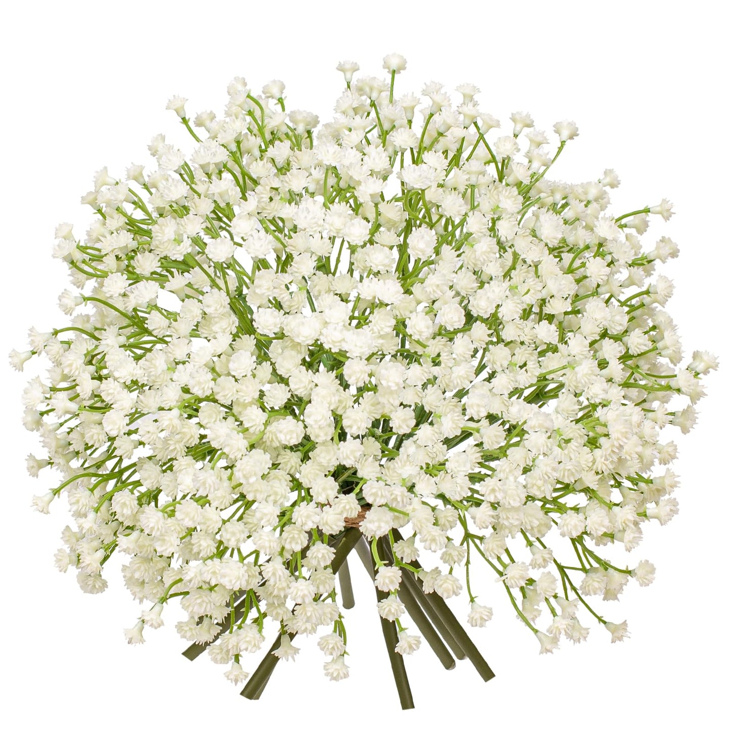 Baby's Breath Artificial Flowers Bulk 10 Pack (30pcs) Faux Baby Breath Plastic Flower Fake Gypsophila Flower Arrangement for Crafts Fake Flowers Bouquet for Wedding Centerpieces Cream Baby Breath
