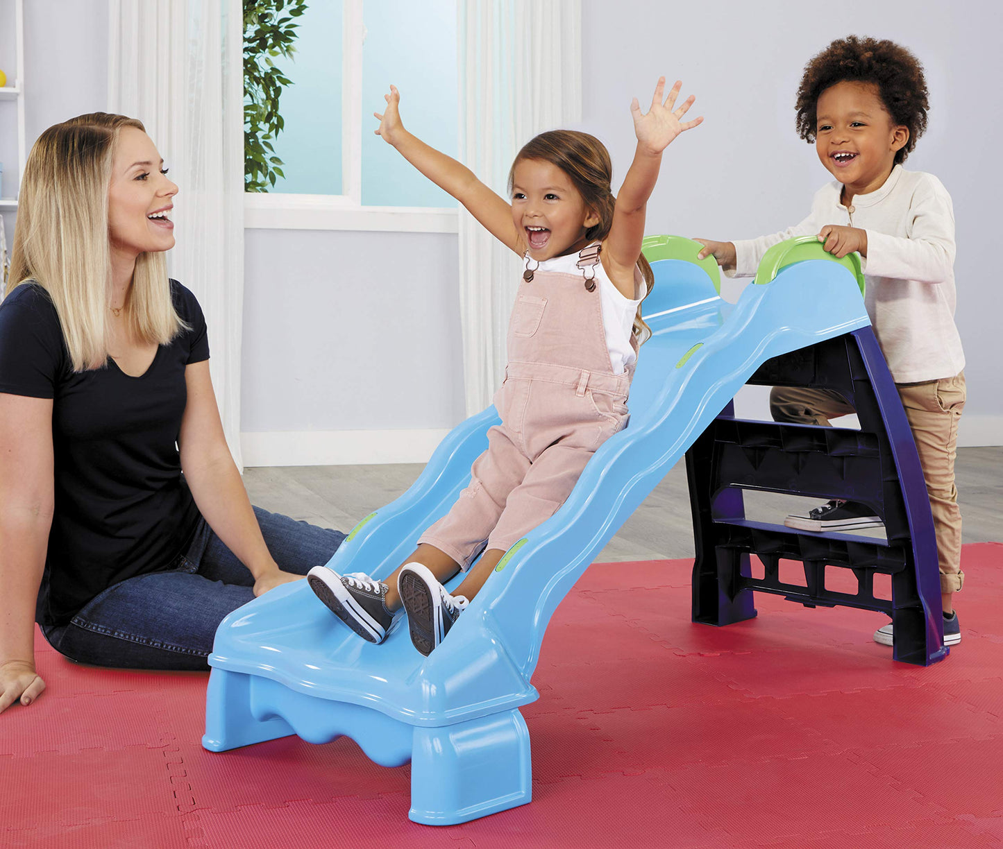 Little Tikes 2-in-1 Indoor-Outdoor Wet or Dry Slide, Dark_blue