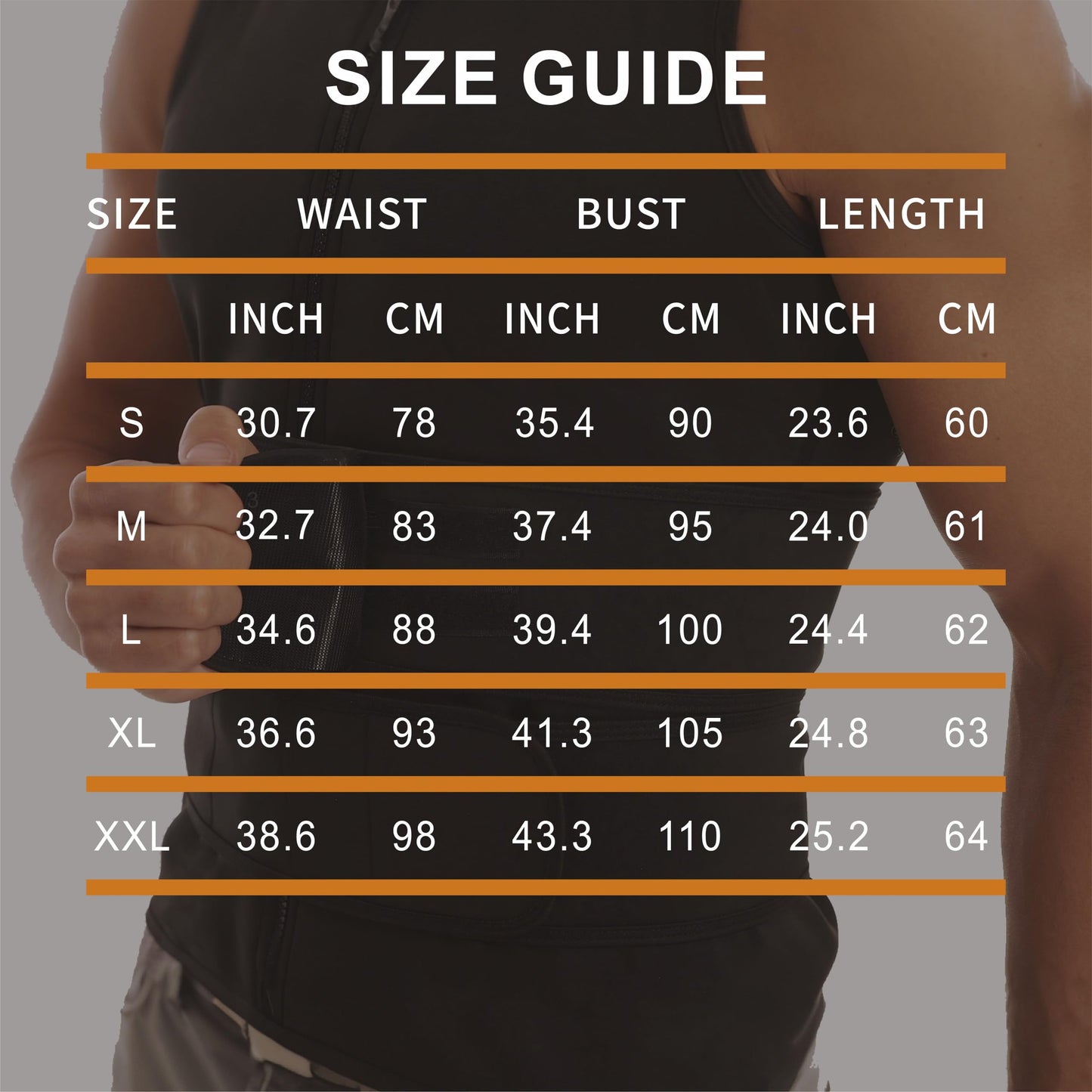 Dokelovy Sauna Suit Vest for Men 2 in 1, Zipper Sauna Waist Trainer with 2 Adjustable Waist Trimmer Belts,BodyShaper for Gym