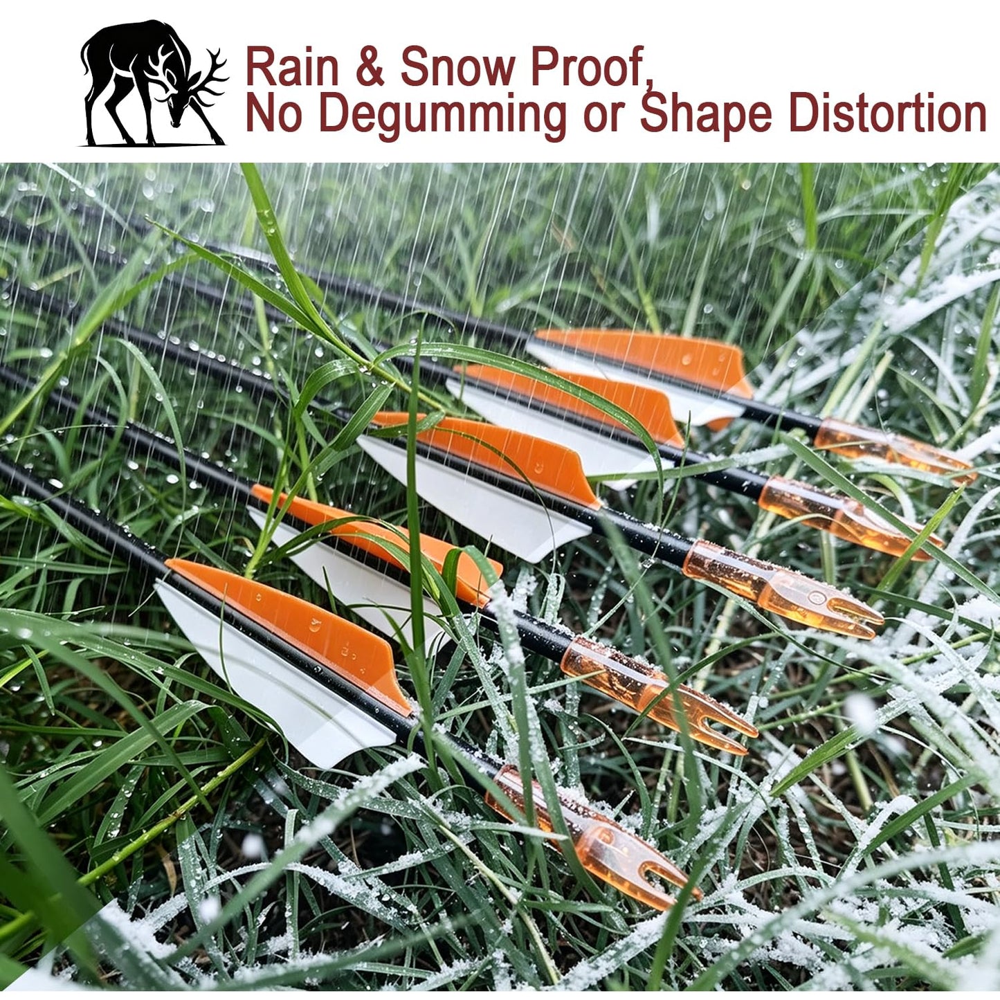 e5e10 28 inch Target Arrows Practice Fiberglass Arrow for Youth Beginner, Safety Blunt Tip Arrows for Archery Recurve Bow Long Bow -12 Pack(Orange)