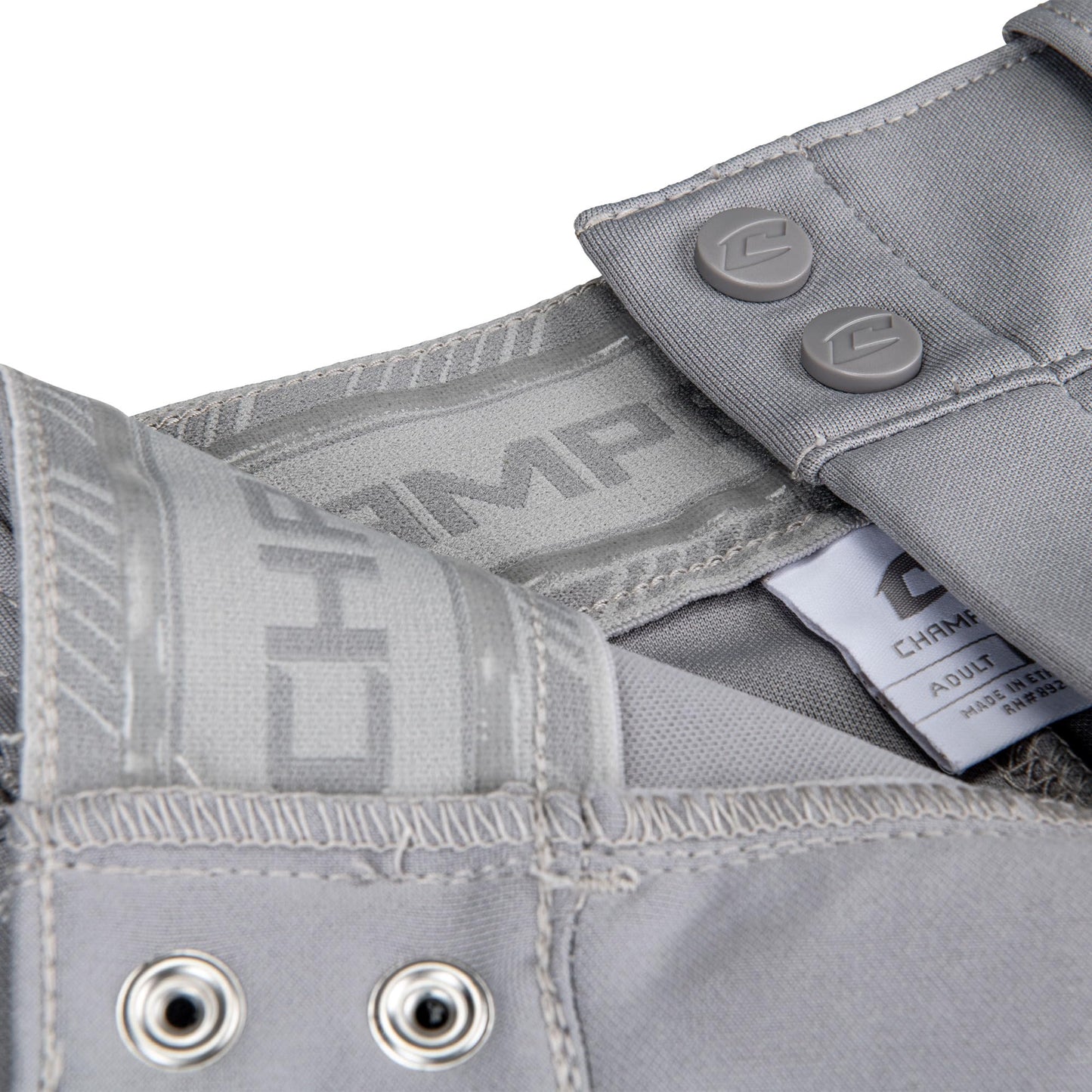 Champro Triple Crown 2.0 Tapered Bottom Baseball Pants, Youth Medium, Grey