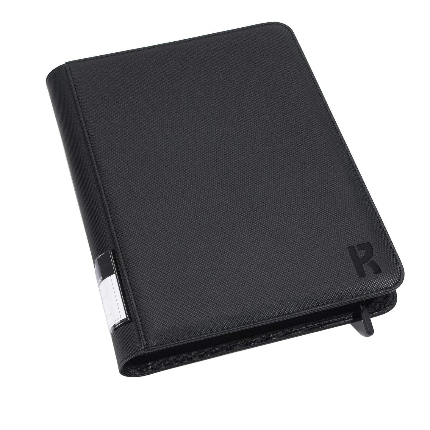 KarlyPro Premium 1000+ Pockets Card Binder, 16-Pocket Ringless Trading Card Album Folder Tag Design -Double Side Loading UltraSonic-1024 Tech Zip Binder for TCG-Black