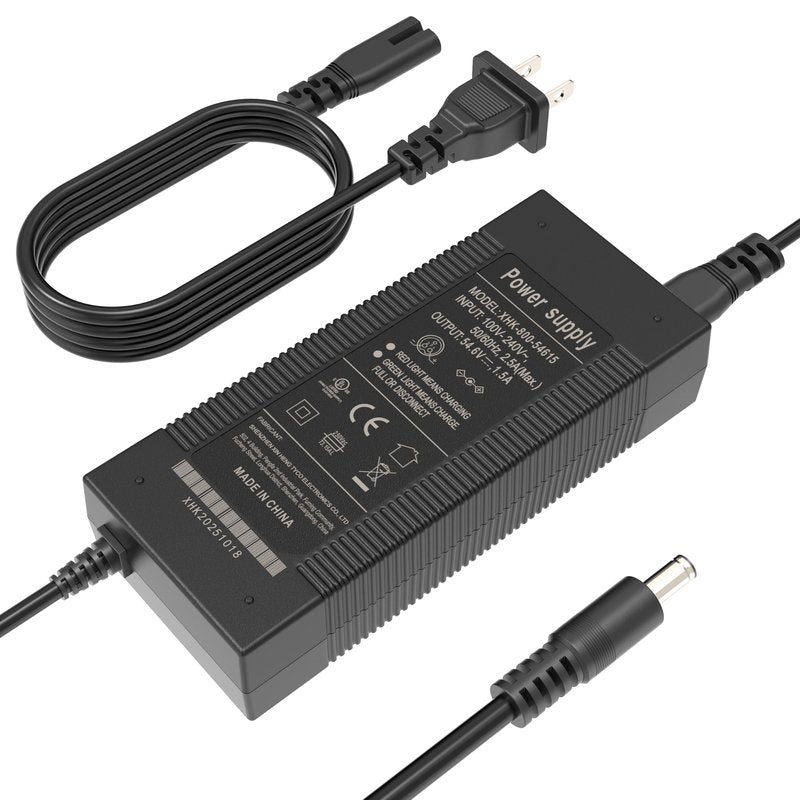 EVAPLUS 5 in 1 Plugs 54.6V Fast Charger, Universal for 48V 13S Lithium Batteries, Pinkind 48V Li-ion Battery Charger Replacement for Razor, Jetson, Voyage, Gotrax, Ninebot,Segway, Hiboy