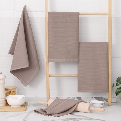 Homaxy 100% Cotton Waffle Weave Kitchen Towels