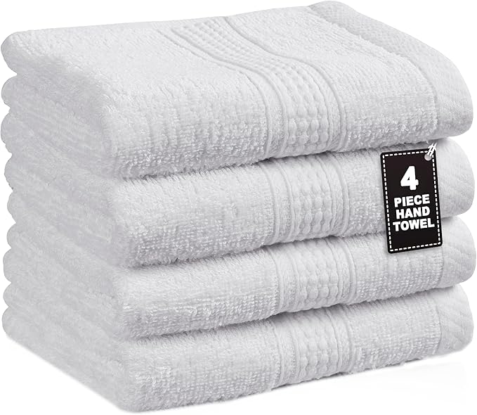 White Hand Towels for Bathroom