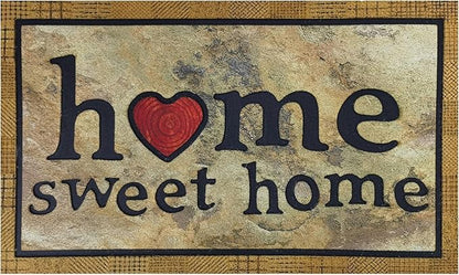 CHICHIC Door Mat Welcome Mat 17x 30 Inch Front Door Mat Outdoors for Home Entrance Outdoors Mat for Outside Entry Way Doormat Entry Rugs, Heavy Duty Non Slip Rubber Back Low Profile, Ink Home