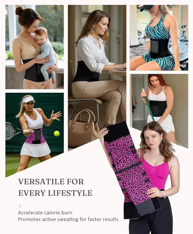 Waist Trainer for Workout | Tummy Control Body Shaper - Adjustable Trimmer Belt for Men & Women