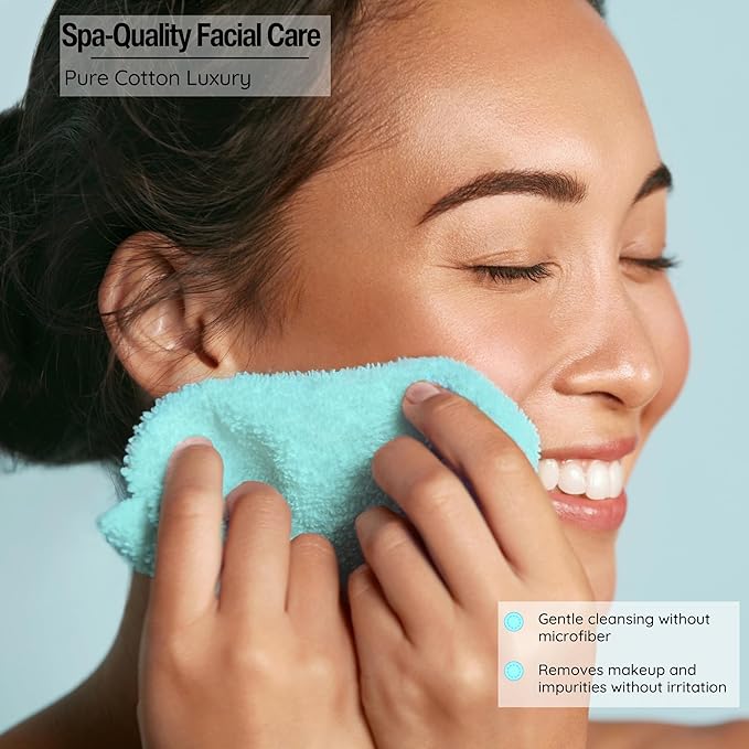 Luxurious Washcloths – Set of 12 – Size 13” x 13” – Thick Loop Pile Washcloth –