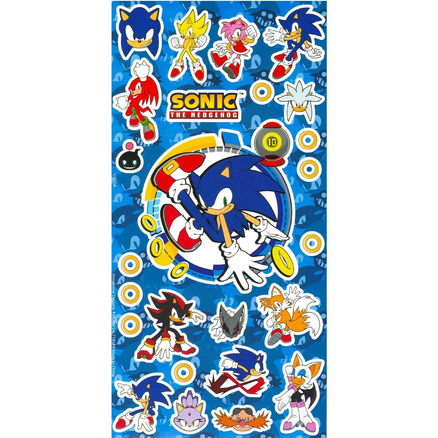 Sonic the Hedgehog Pencil Case for Kids, Boys - Bundle with Pencil Holder, Stickers, Bookmark, More | Sonic School Supplies Set