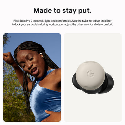 Google Pixel Buds Pro 2 - Wireless Earbuds with Active Noise Cancellation – Bluetooth Headphones - Peony