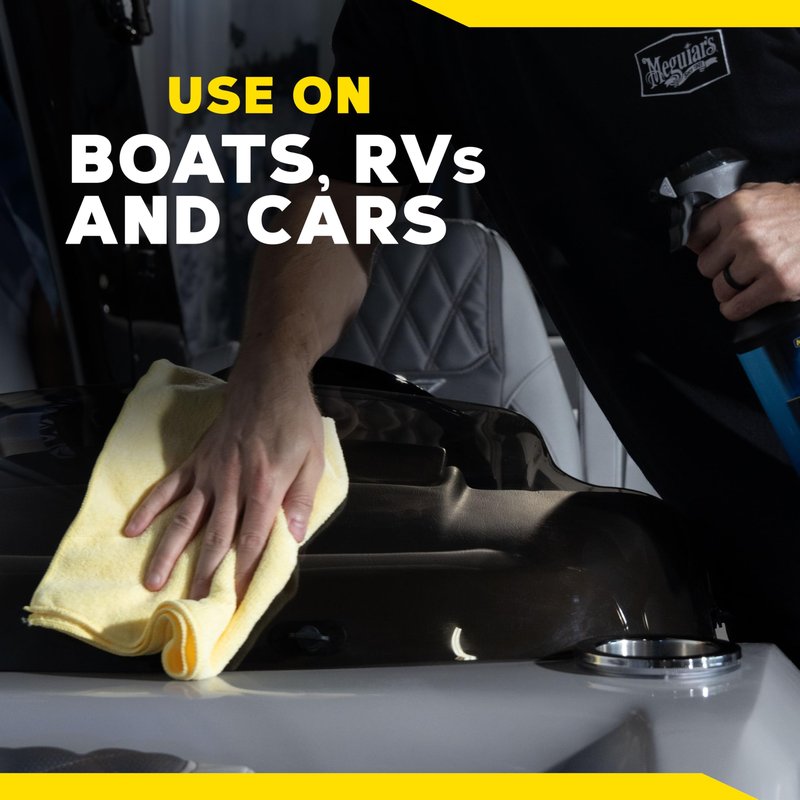 Meguiar's Marine & RV Hybrid Ceramic All Surface Sealant - Premium Fiberglass and Gel Coat Sealant that Boosts Gloss, Beading & Protection from UV Damage - Easy to Apply and Wipe Off – 32 Oz Spray