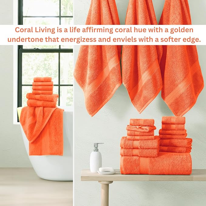 Lane Linen 100% Luxury Cotton Towel Set