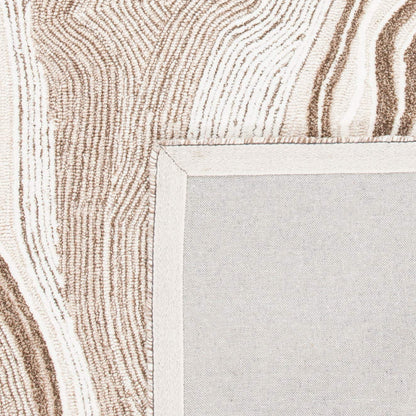 SAFAVIEH Fifth Avenue Collection 2' 3" x 10' Beige/Ivory FTV121B Handmade Mid-Century Modern Wool Entryway Foyer Living Room Bedroom Runner Rug
