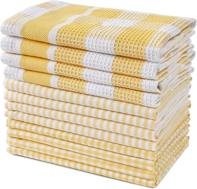 LANE LINEN 100% Cotton Kitchen Dish Cloths, Ultra Soft Absorbent Quick Drying