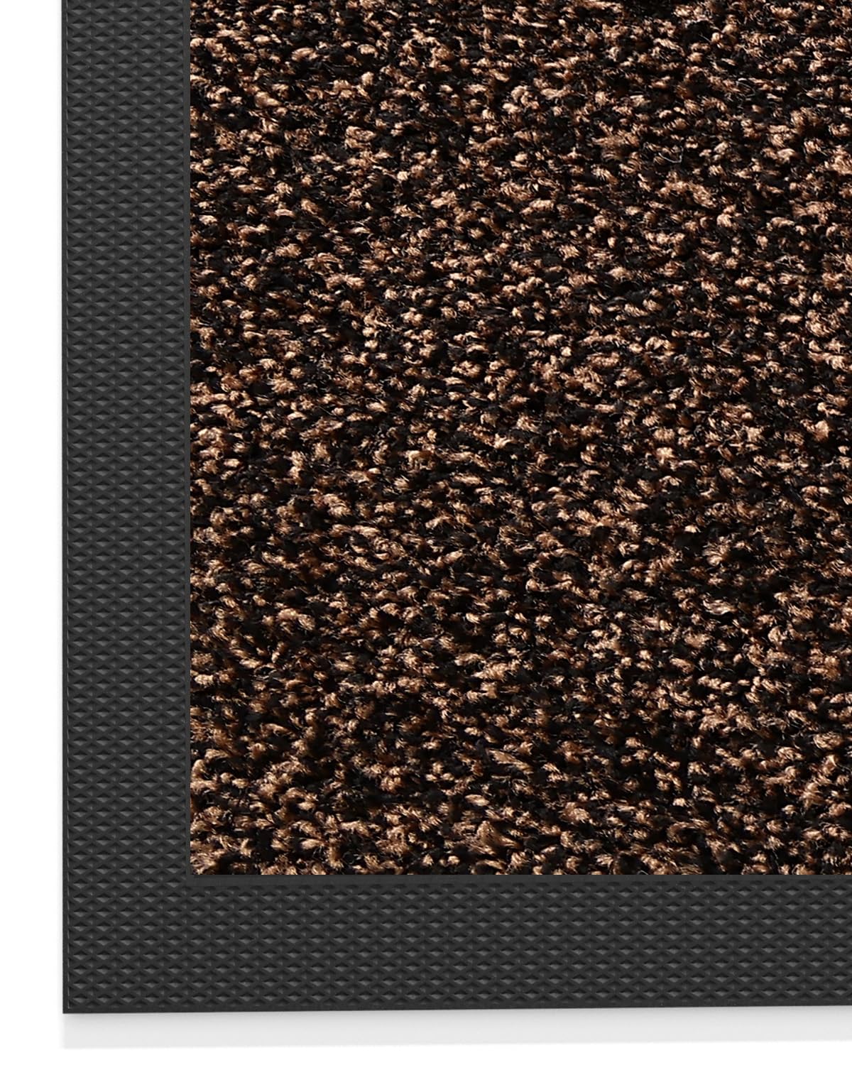 LUMI Front Door Mat Outside Entrance, 24"x36" Non Slip Low Profile Doormat for Entryway, Trap Dirt and Moisture Welcome Mats, Easy Clean, Patio, Garage,Brown