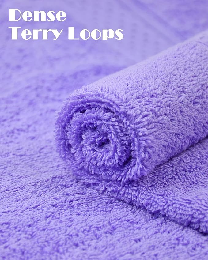 Cleanbear Wash Cloths Cotton Facecloths, Large Face Cloths 6 Ultra-Soft