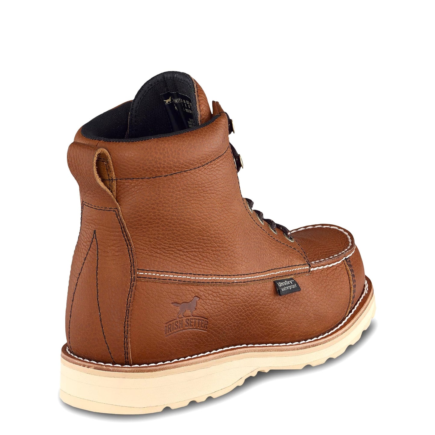 Irish Setter, Wingshooter, Men’s, 7", Waterproof, Hunting Boot, Amber/White, 14 EE (Wide)