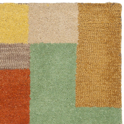 SAFAVIEH Soho Collection Accent Rug - 2' x 3', Multi, Handmade Modern Abstract Wool, Ideal for High Traffic Areas in Entryway, Living Room, Bedroom (SOH923A)