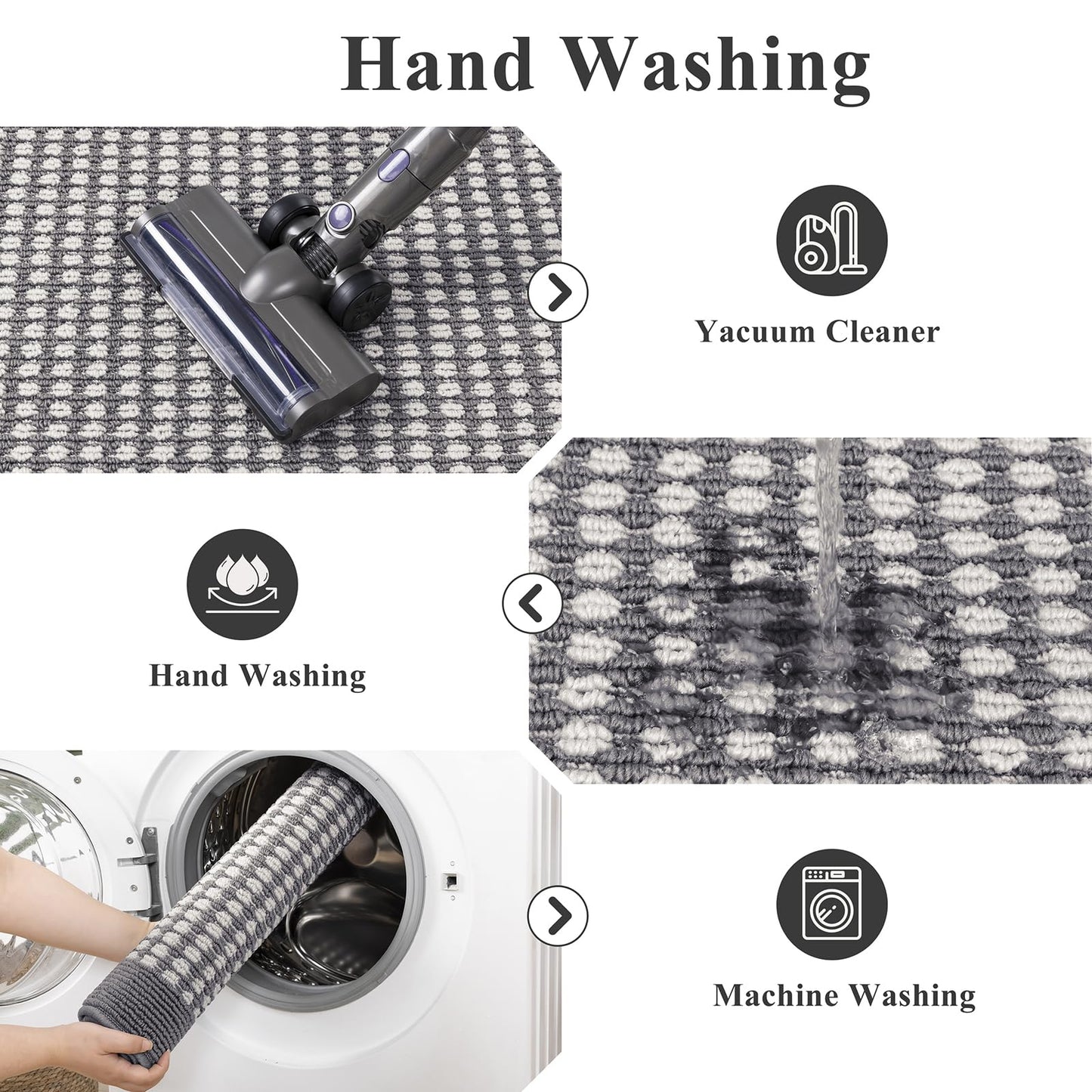Ileading Indoor Door Mat 3x5ft Absorbent Dog Mats for Muddy Paws,Machine Washable Small Living Room Area Rug with Non-Slip Rubber Backing Low-Profile Inside Carpet for Hallway,Kitchen