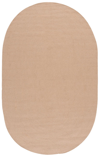 Safavieh Braided Collection Area Rug - 6' x 9' Oval, Natural, Handmade Jute, Ideal for The Living Room, Dining, Bedroom (BRA802A)