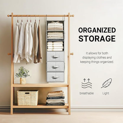 6-Shelf Hanging Closet Organizer