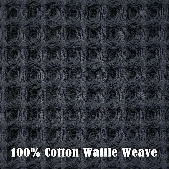 Jacquotha Waffle Hand Towels for Bathroom 2-Piece – Cotton Quick Dry Lint Free