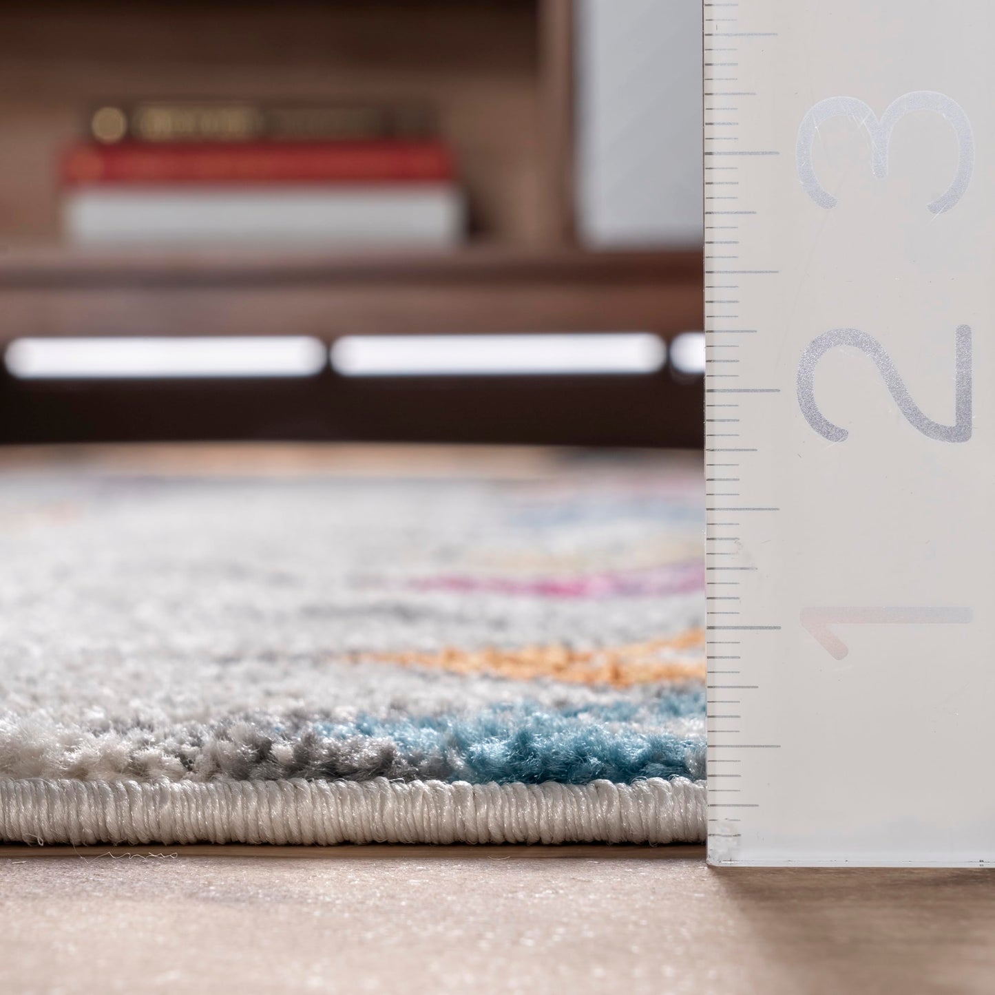 nuLOOM 4x6 Moroccan Blythe Area Rug, Multicolor, Faded Bohemian Design, Stain Resistant, For Bedroom, Dining Room, Living Room, Hallway, Office, Kitchen, Entryway