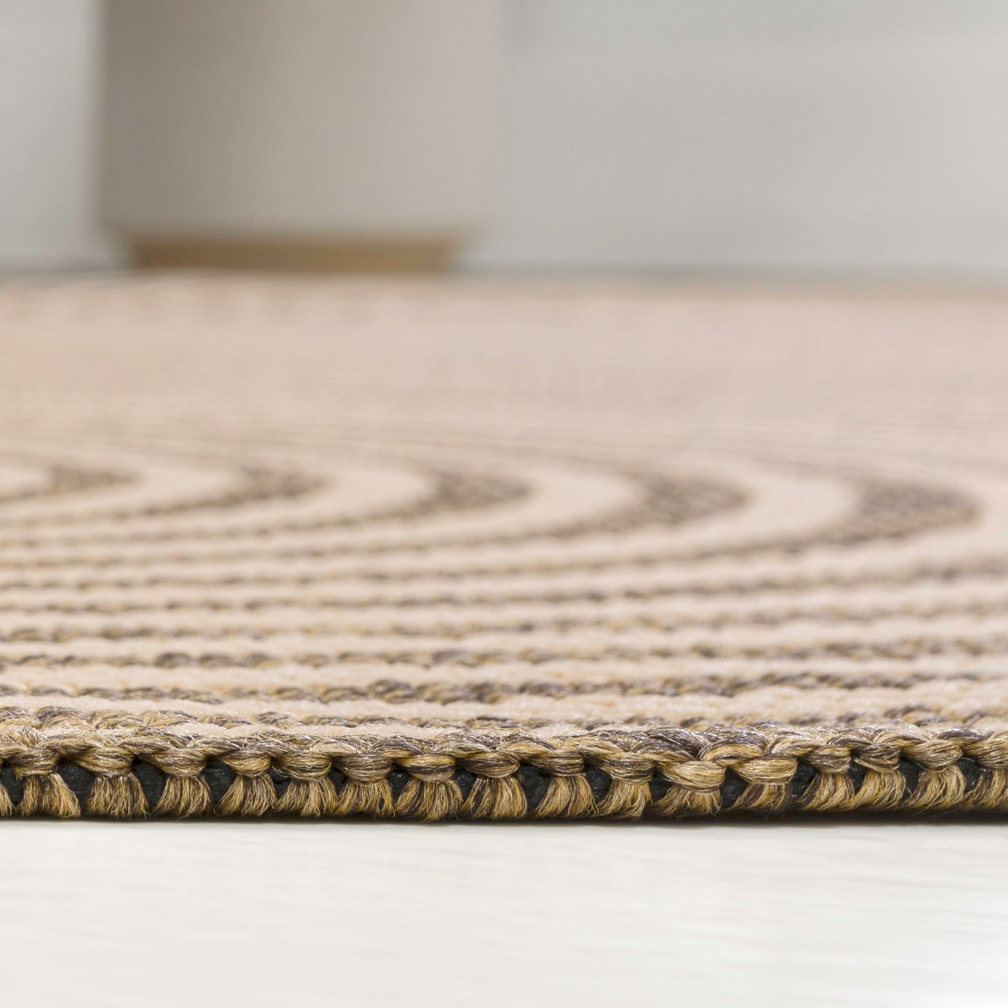 JONATHAN Y Geometric Arch Stripe Indoor Outdoor Runner Rug 2X8 Beige/Brown, Margot Modern for Backyard, Patio, Porch, Easy-Cleaning, High Traffic, Pet-Friendly, Non-Shedding (SHP201A-28)