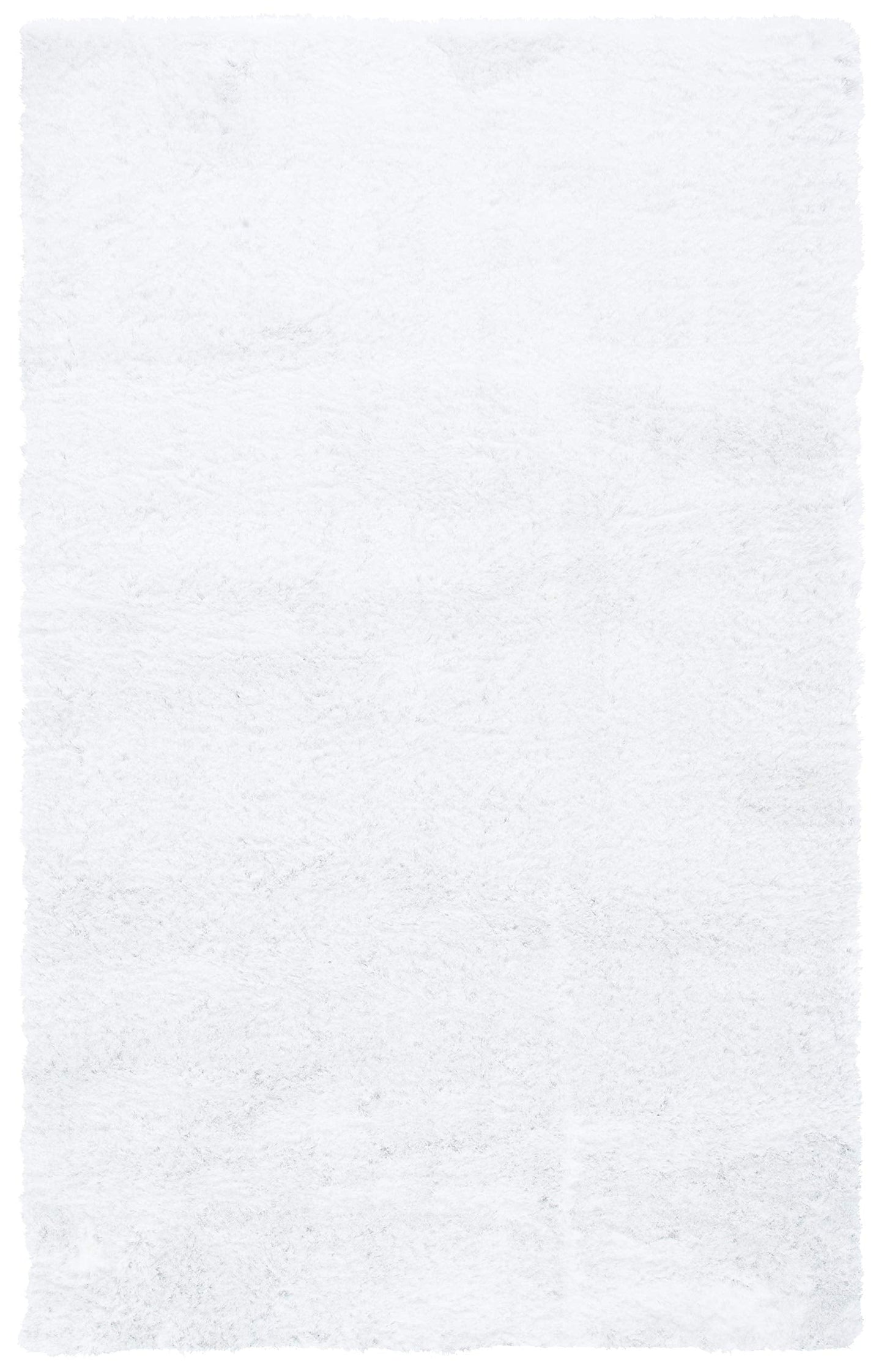 SAFAVIEH Paris Shag Collection Accent Rug - 4' x 6', Ivory, Handmade Hollywood Glam Silky Flowing, 2-inch Thick Ideal for High Traffic Areas in Entryway, Living Room, Bedroom (SG512A)