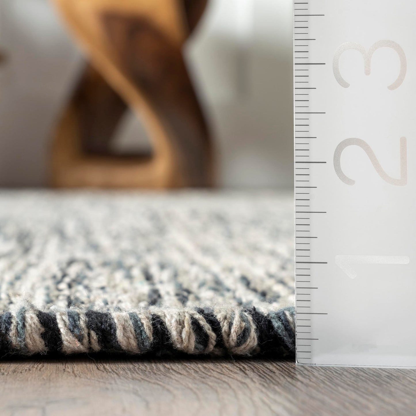 nuLOOM Alessi Solid Farmhouse Cotton Area Rug, 3x5, Grey