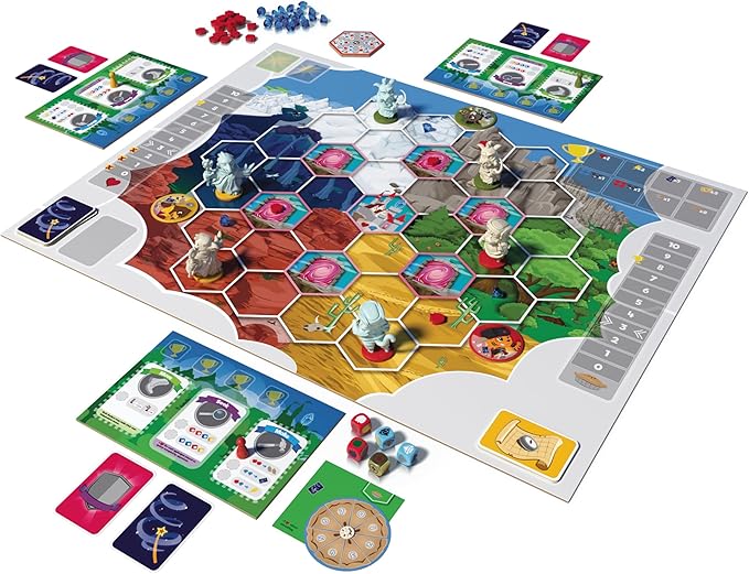 Stonemaier Games: My Little Scythe by Hoby &amp Vienna Chou | A Competitive Family Strategy Board Game Where You Embark on Adventure with Your Animal Friends and Start Pie Fights | 1-6 Players 60 Mi