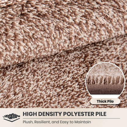 PURRUGS Dirt Trapping Door Mat 20" x 31.5", Non-Slip Machine Washable Entryway Rug, Dog Doormat, Indoor Front Door Mat, Super Absorbent Entry Rug for Muddy Shoes & Paws, Brown-Light Cream